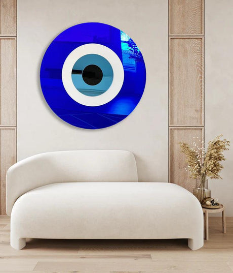 Elevate Your Home Decor with Evil Eye Mirror, Large Floral Wallpapers, Mirrored Wall Decor, and Modern Wall Sculptures - uniqstiq