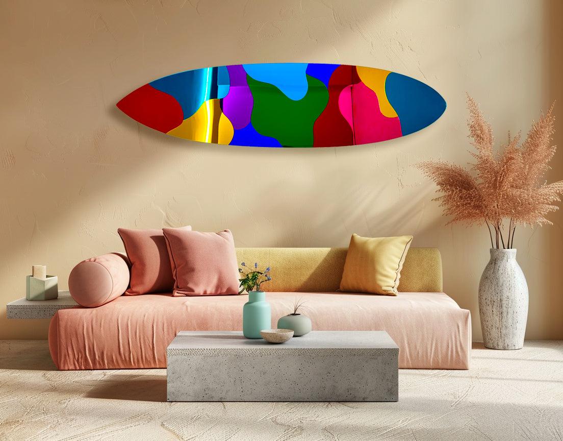 Blobsurf Mirrored Colorful Art - uniqstiq