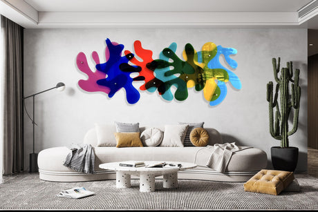 Corals Transparent Acrylic Art Wall Sculpture 3D Decor - uniqstiq