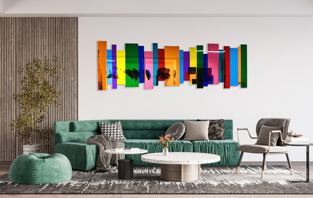 Limitless Lines Wall Sculpture 3D Wall Art Mirrored Acrylic Art - uniqstiq