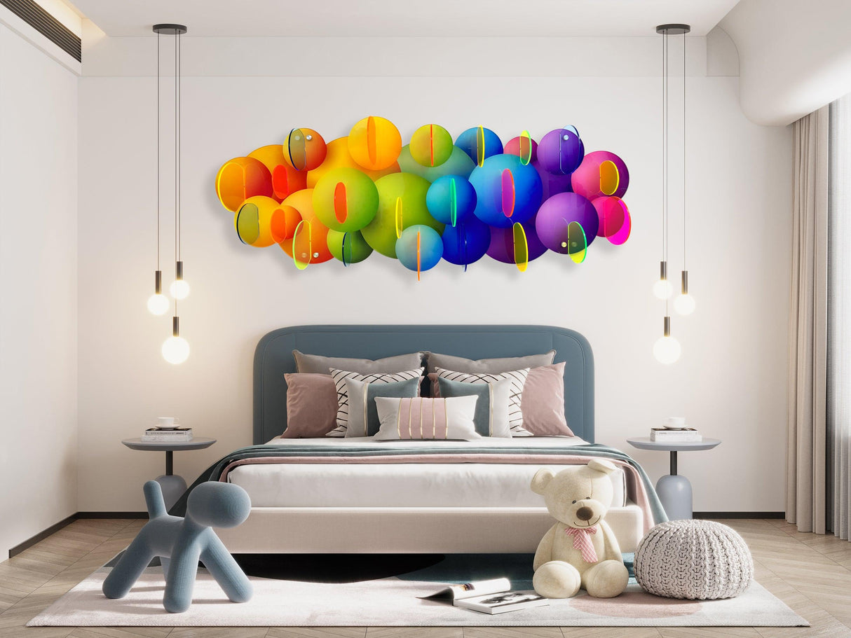 Parametric Bubbles 3D Bubble Art Transparent Parametric Decor - uniqstiq