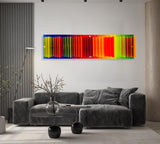 Parametric Rainbow 3D Wall Sculpture Parametric Art - uniqstiq