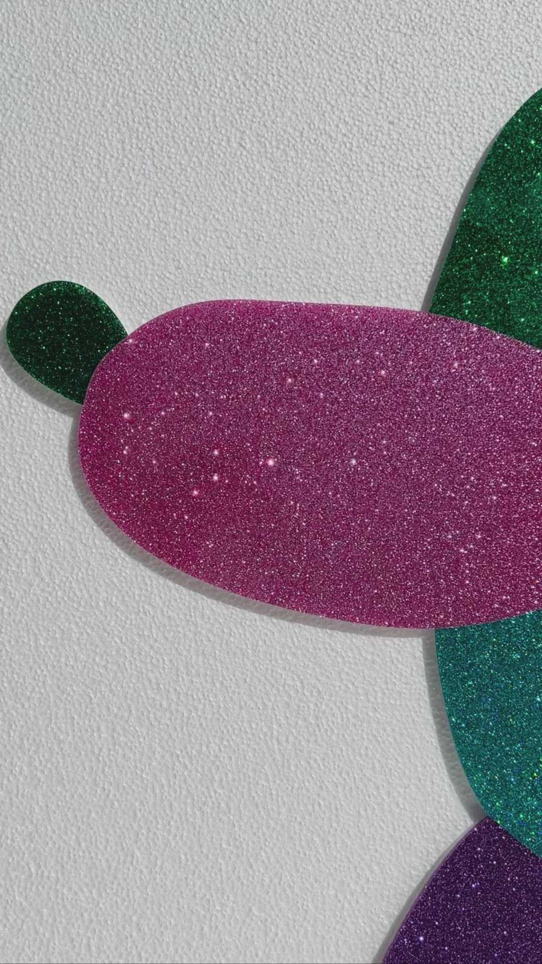 Balloon Dog Glitter Art Trendy Wall Art