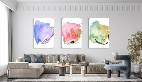 Abstract Artwork Set of 3 Prints Modern Wall Art Modern Artwork Image 1