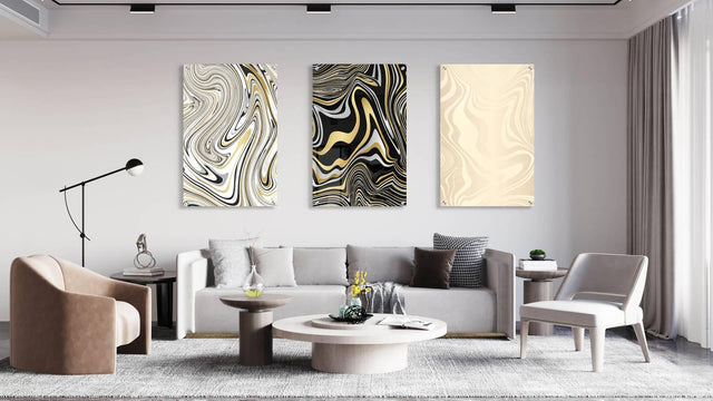 Abstract Image Set of 3 Prints Modern Wall Art Modern Artwork Image 1