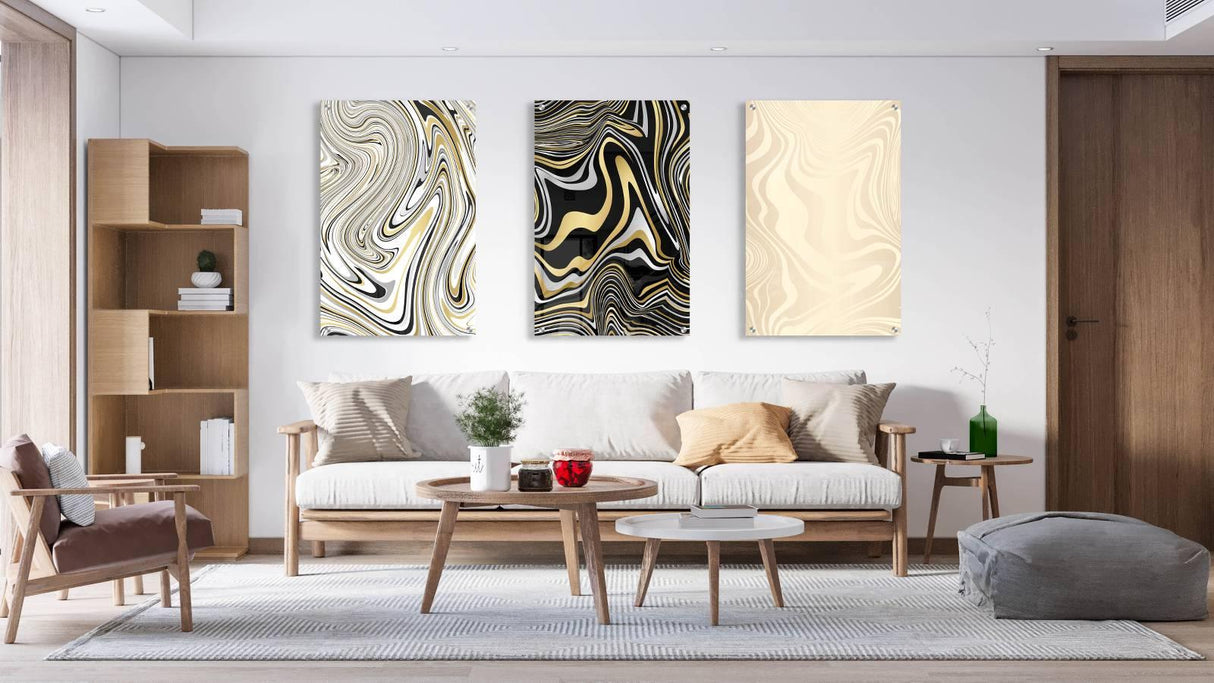 Abstract Image Set of 3 Prints Modern Wall Art Modern Artwork Image 2