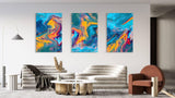 Art Pattern Set of 3 Prints Modern Wall Art Modern Artwork Image 2