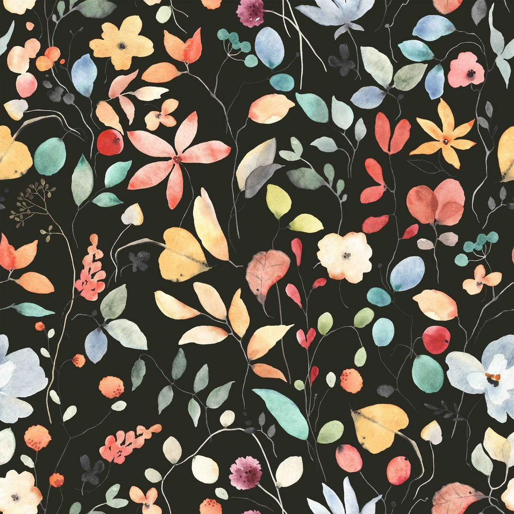 Autumn Leaves on Dark Wallpaper - uniqstiq