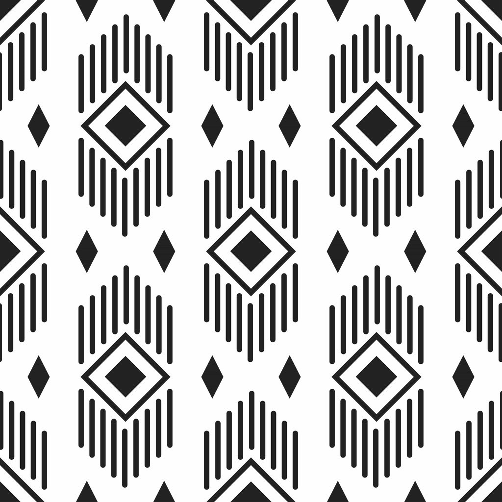 uniQstiQ Geometric Black Tribal Pattern Wallpaper Wallpaper