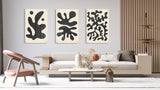 Blot Pattern Set of 3 Prints Modern Wall Art Modern Artwork Image 1