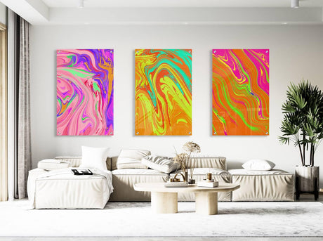 Brightly Design Set of 3 Prints Modern Wall Art Modern Artwork Image 1