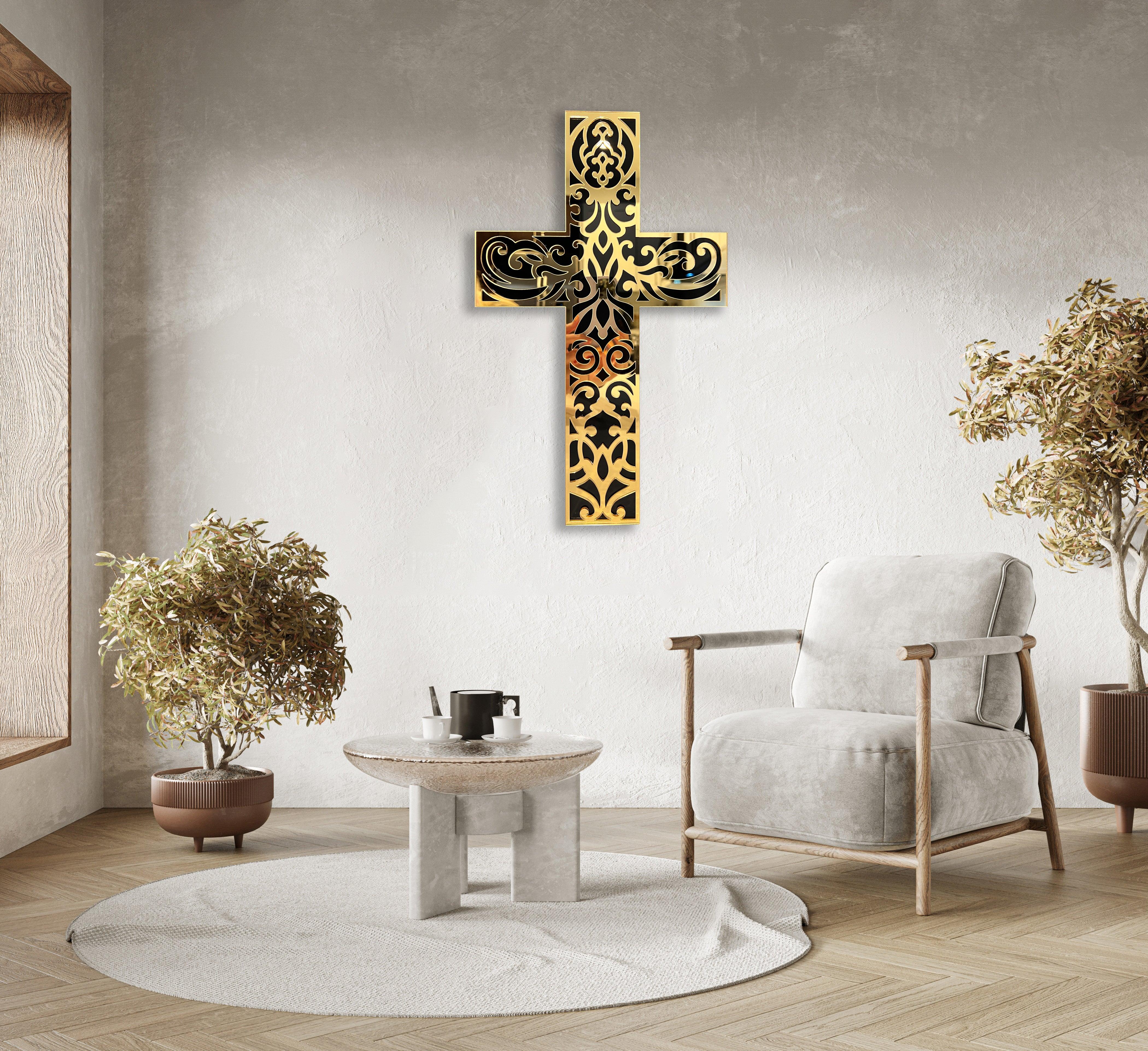 Elevate Your Space with Gold Cross Wall Decor