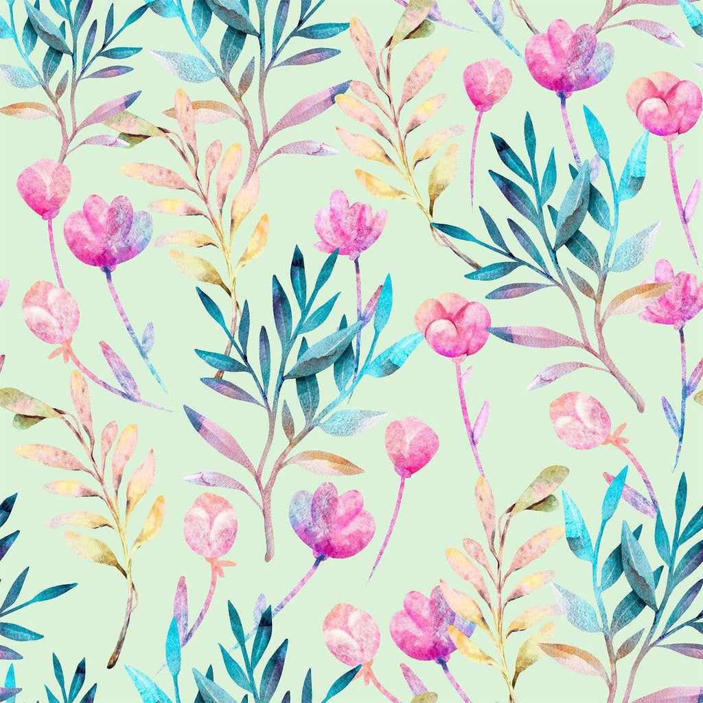 Watercolor Pink Flowers Wallpaper  uniQstiQ Floral