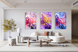 Experimental Art Set of 3 Prints Modern Wall Art Modern Artwork Image 2