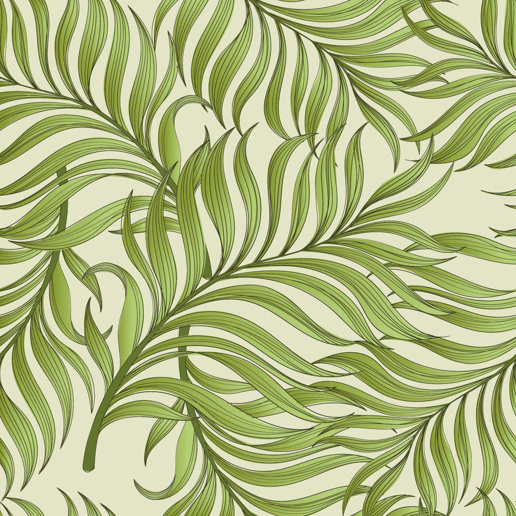 Fashionable Green Wallpaper with Leaves Fashionable - uniqstiq