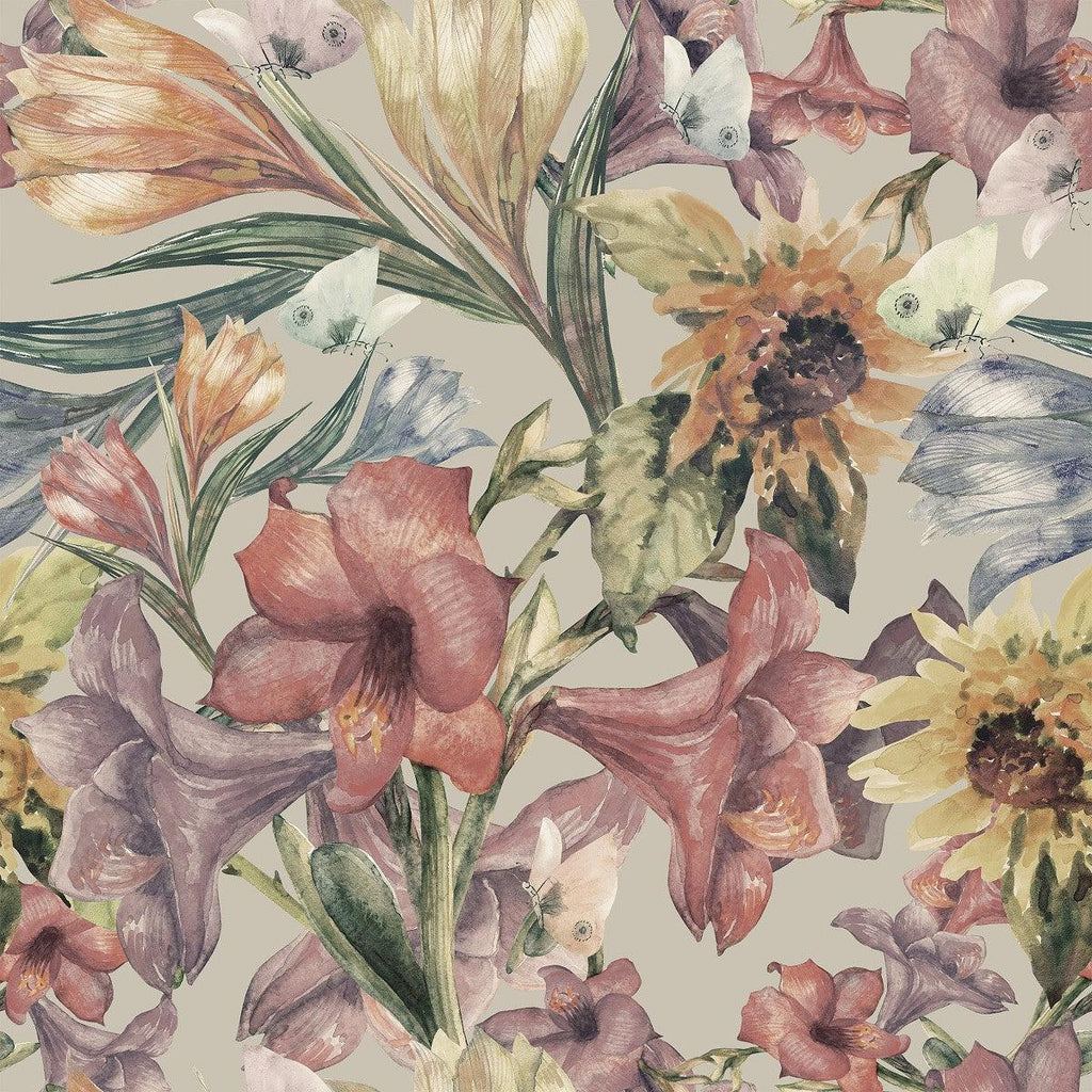 Fashionable Vintage Floral Wallpaper Tasteful - uniqstiq