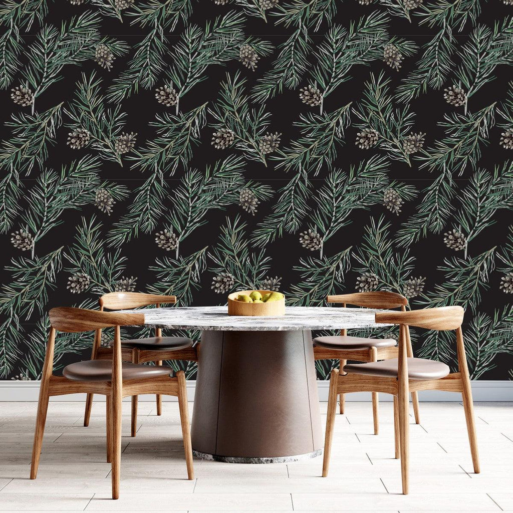 Fir Branches Wallpaper uniQstiQ Botanical