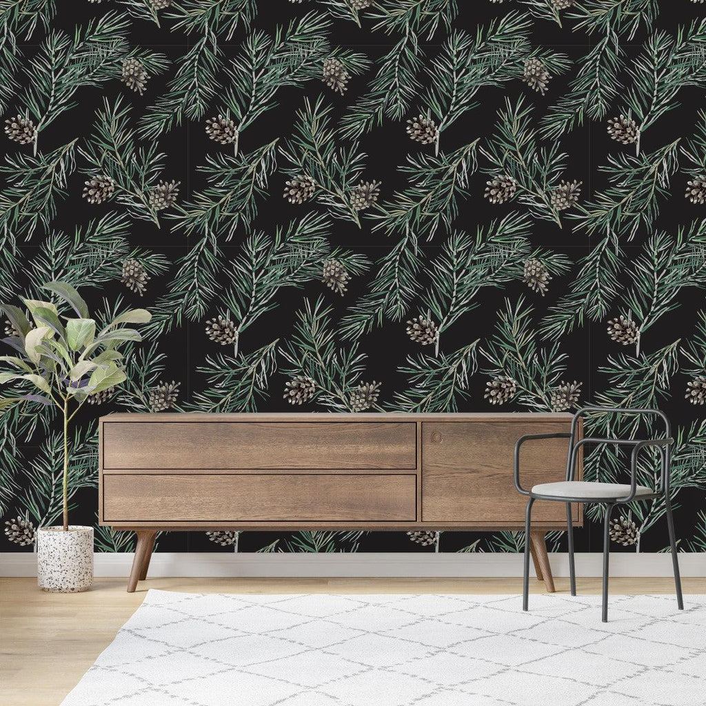 Fir Branches Wallpaper uniQstiQ Botanical