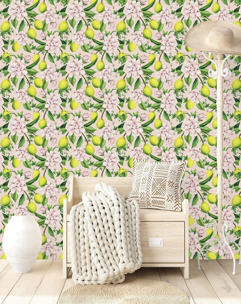 Floral and Fruits Wallpaper - uniqstiq