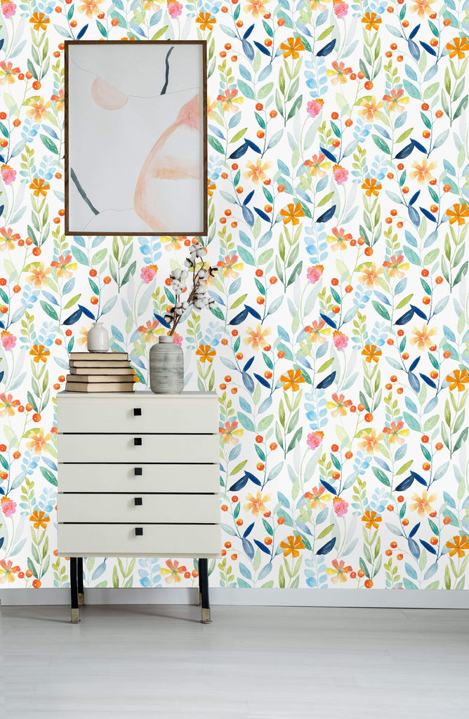 uniQstiQ Botanical Floral Botanical Pattern Wallpaper Wallpaper