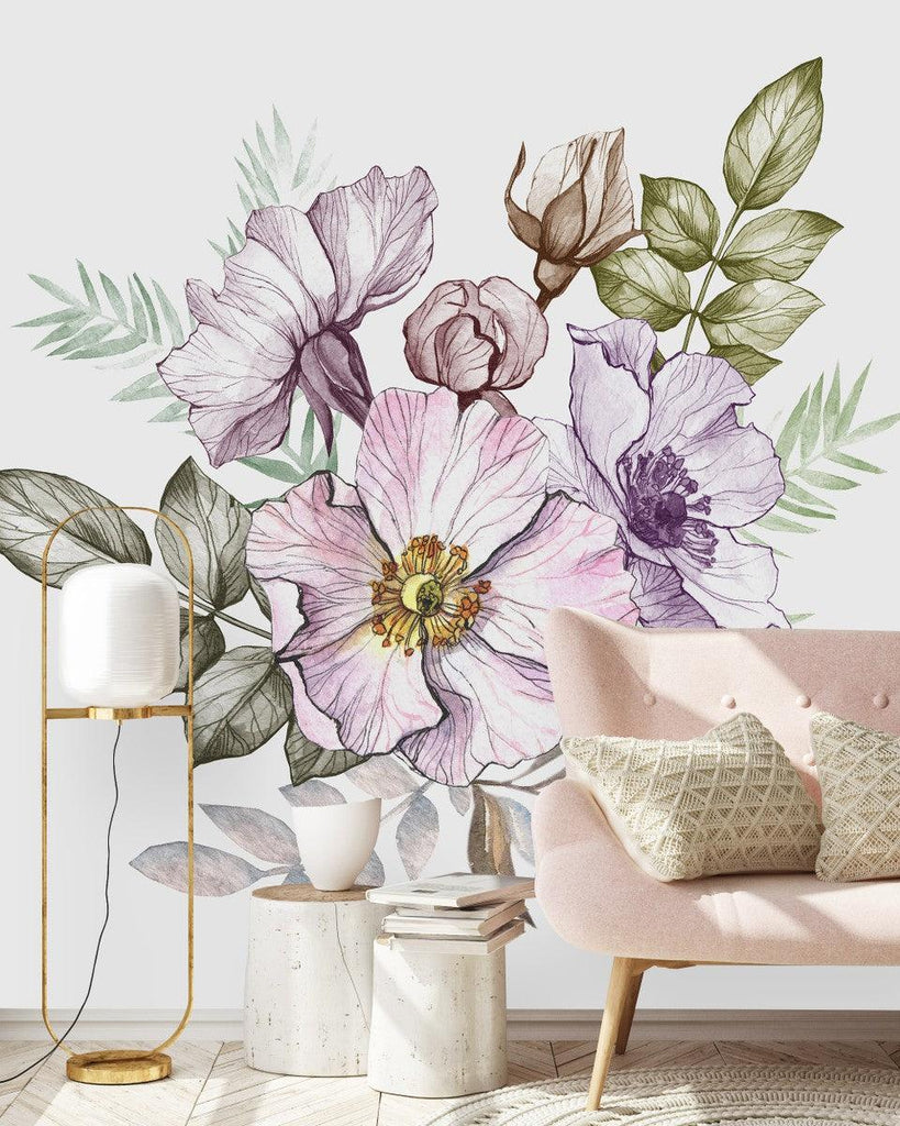 Floral Composition Wallpaper uniQstiQ Murals