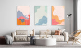 Gentle Creative Pattern Set of 3 Prints Modern Wall Art Modern Artwork Image 2