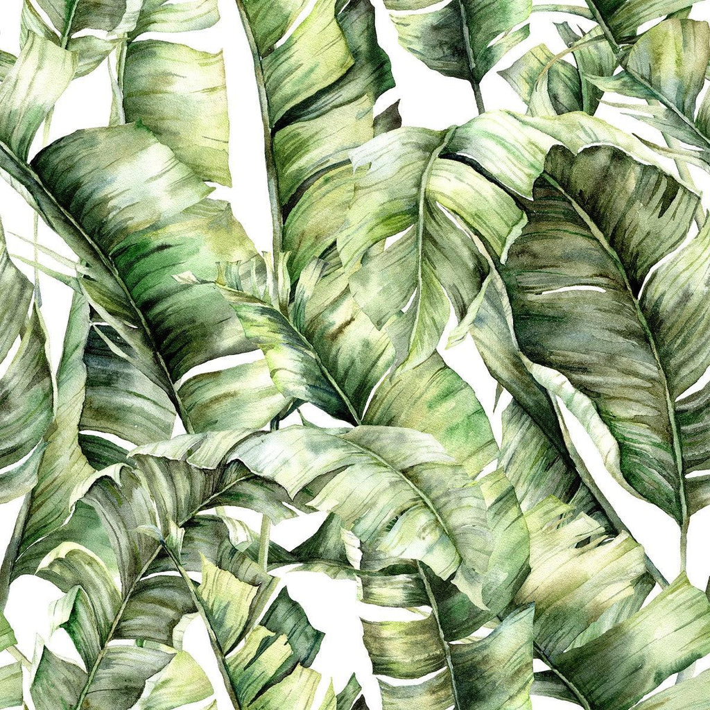 Large Tropical Leaves Wallpaper - uniqstiq