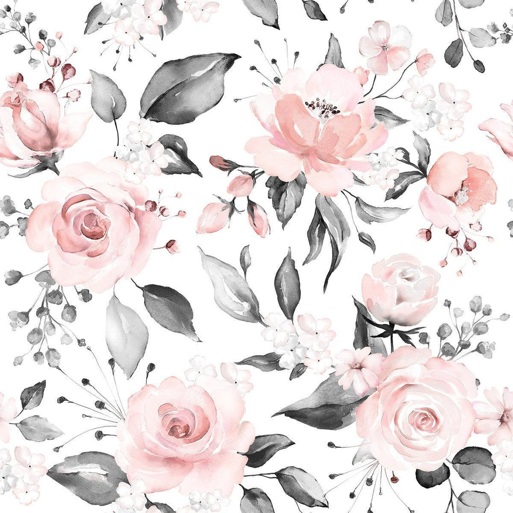 Light Pink Roses Wallpaper uniQstiQ Floral