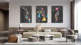 Love Art Set of 3 Prints Modern Wall Art Modern Artwork Image 1