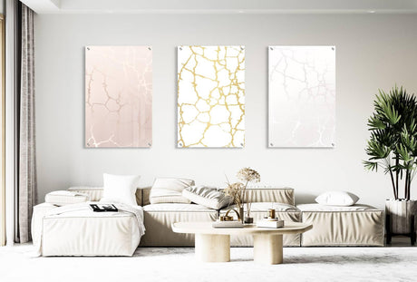 Marble Pattern Set of 3 Prints Modern Wall Art Modern Artwork Image 1