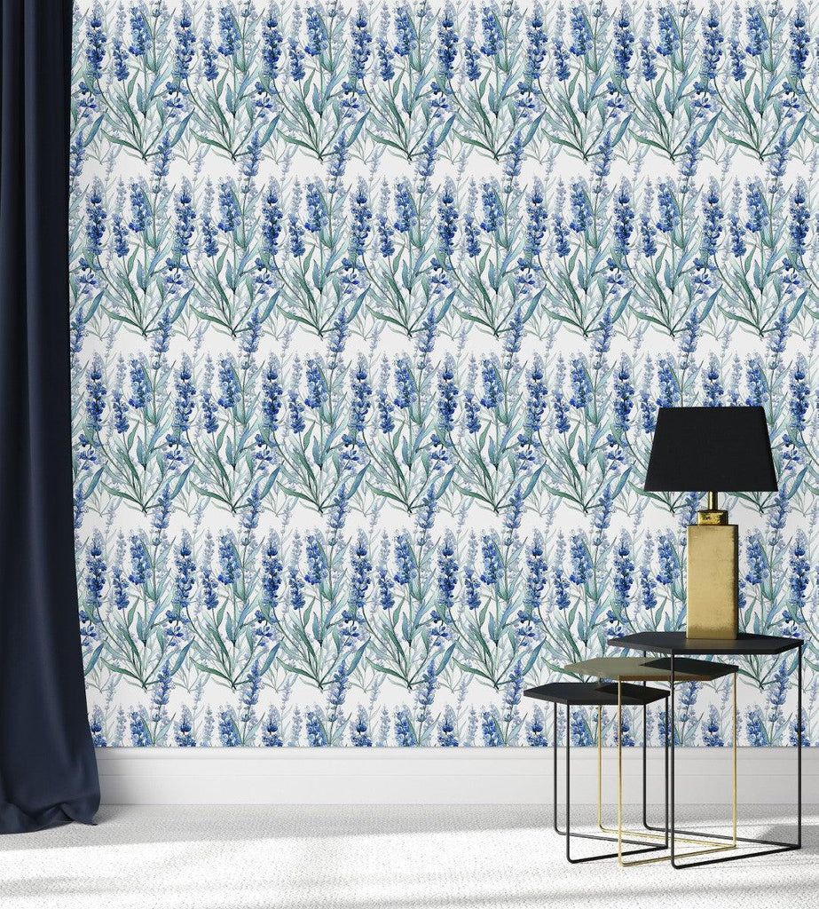 Meadow Blue Flowers Wallpaper uniQstiQ Floral