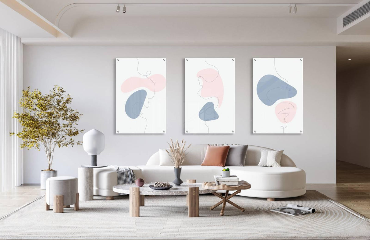 Minimalism Set of 3 Prints Modern Wall Art Modern Artwork Image 2