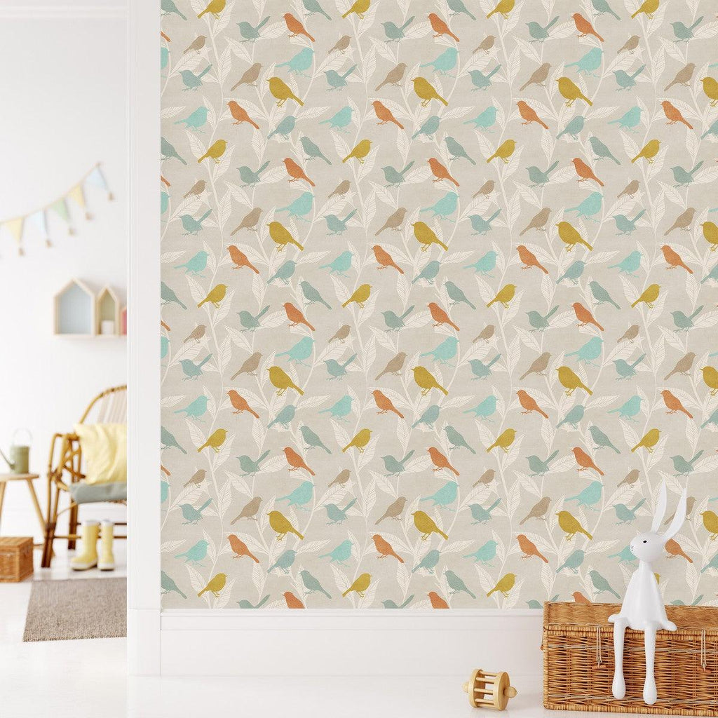 Multicolored Birds Wallpaper - uniqstiq