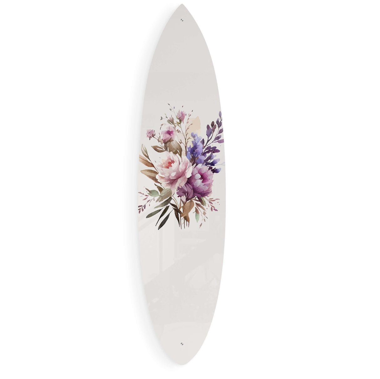 Peonies Bouquet Acrylic Surfboard Wall Art