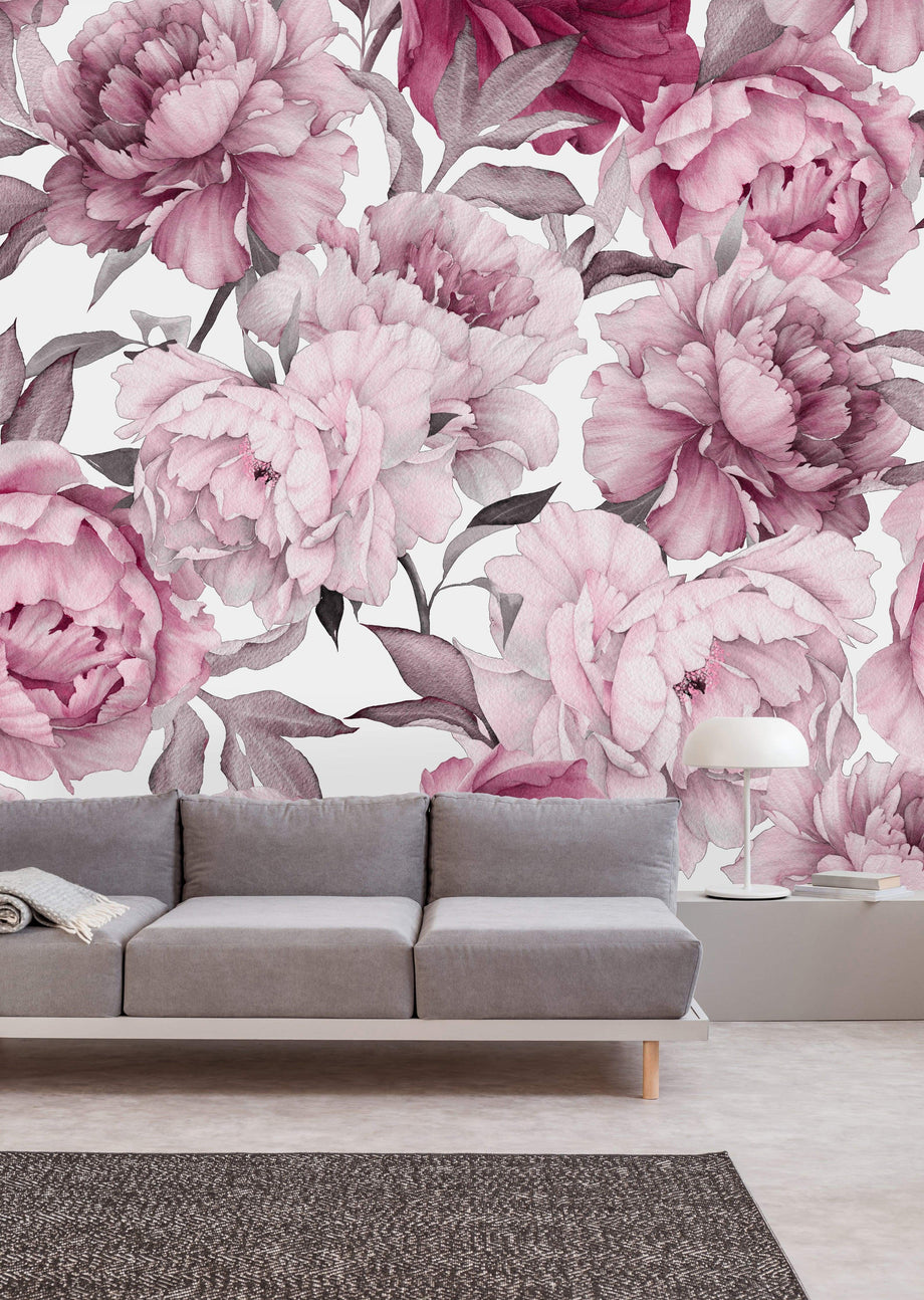 Buy Pink Peony Wallpaper Online In India  Etsy India