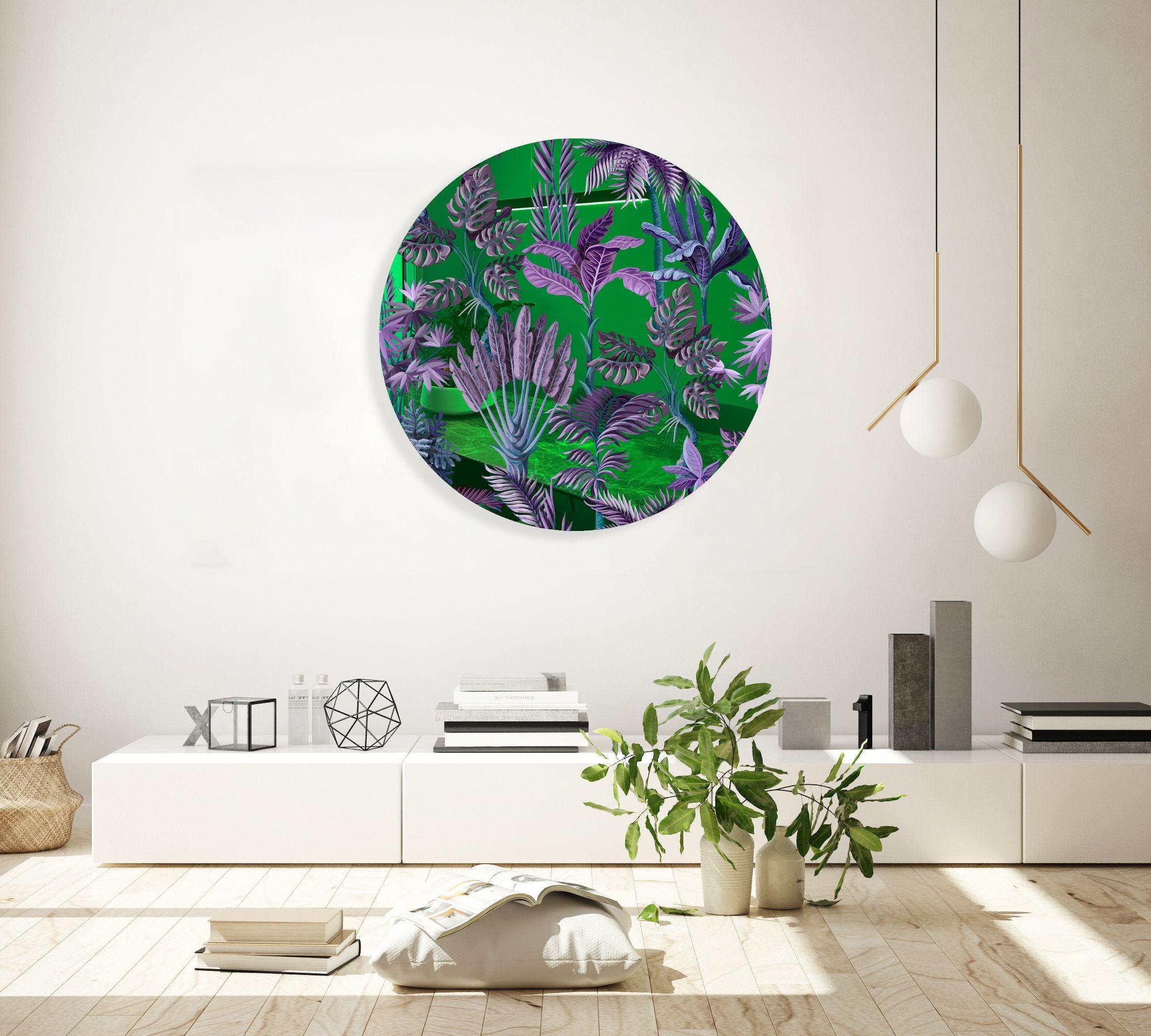 Circle Leaf - online Acrylic Wall Art Print