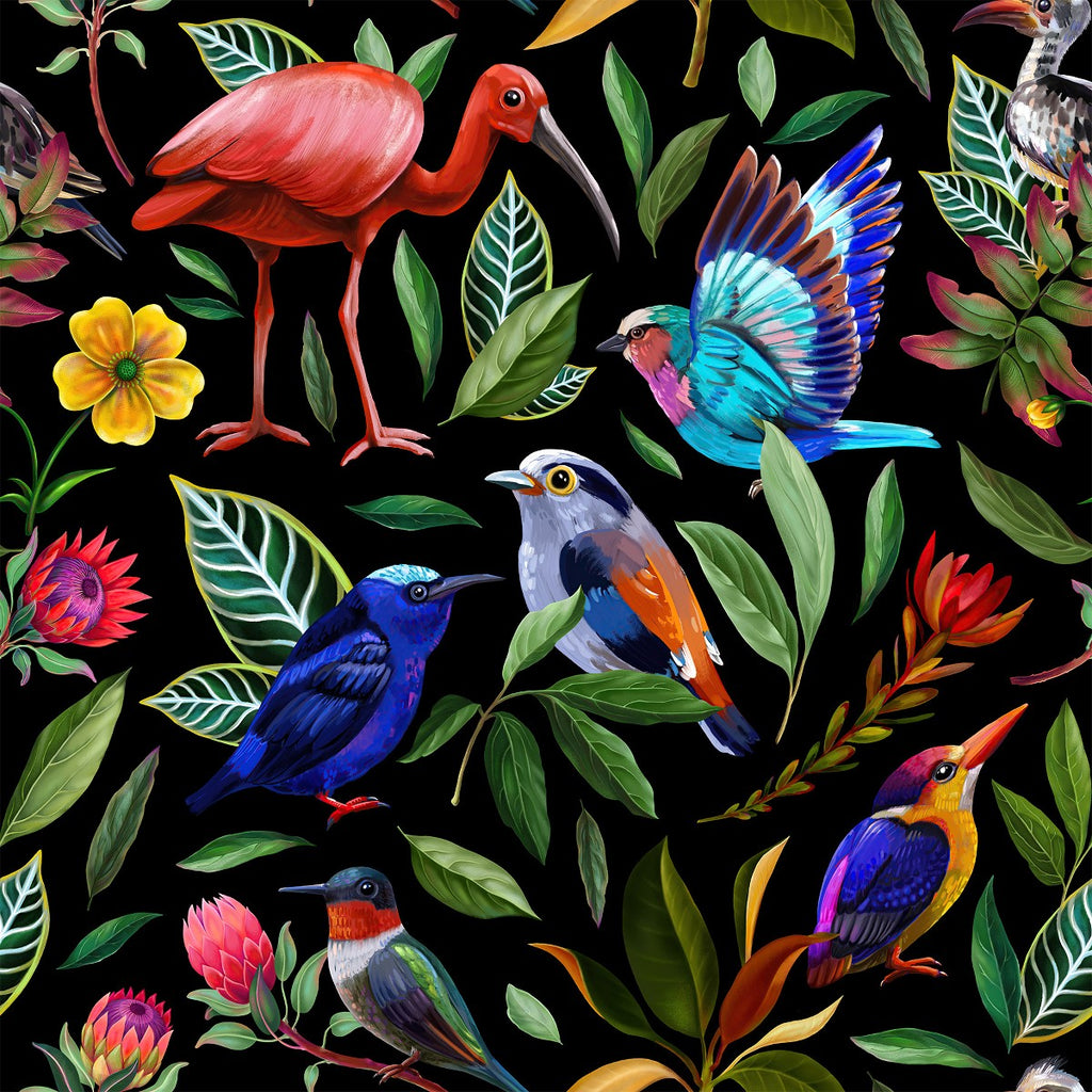 Exotic Birds Wallpaper buy at the best price with delivery – uniqstiq