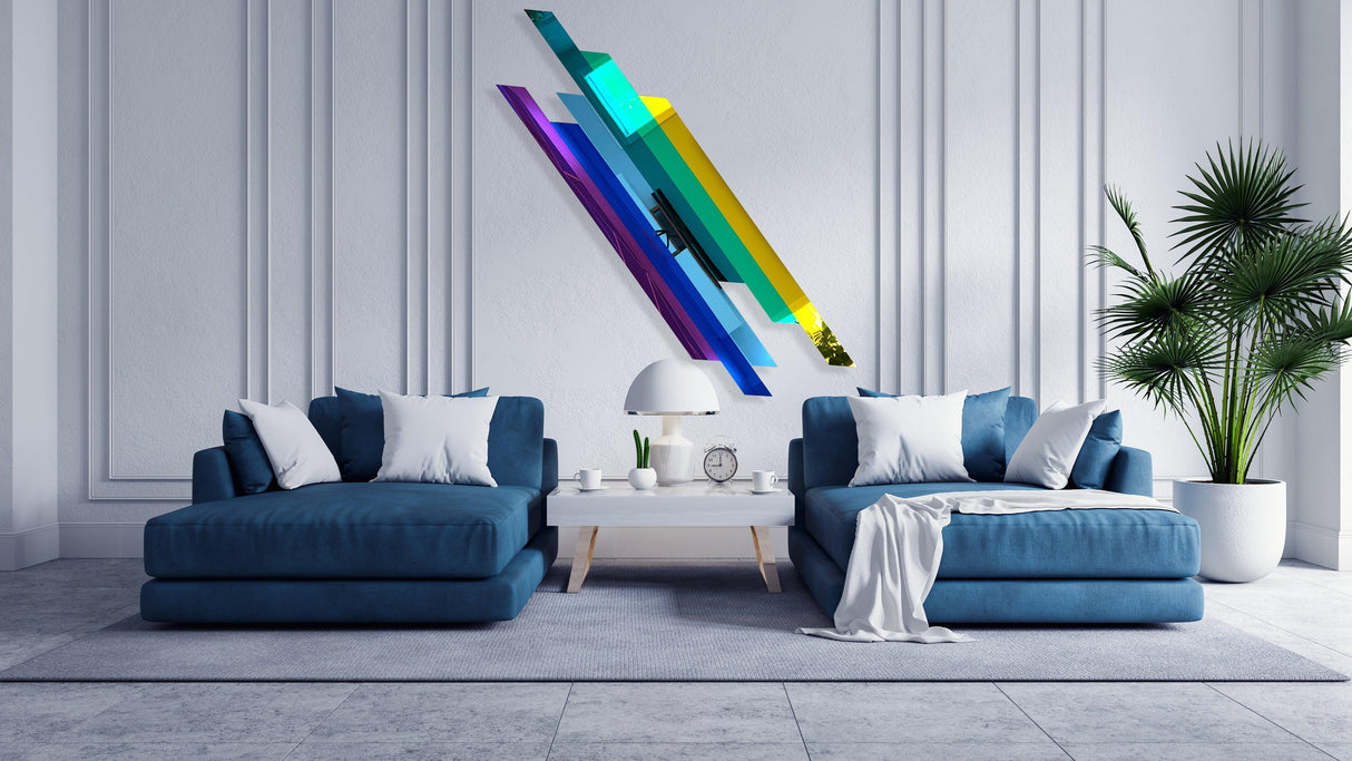 oversized-multicolor-lines-mirrored-acrylic-art-wall-art-made-in-usa-mirror-wall-decor-wall-sculpture-abstract-wall-decor