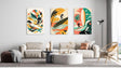 Surfing Style Set of 3 Prints Modern Wall Art Modern Artwork Image 1