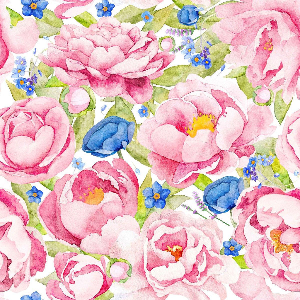 Brightly Pink Flowers Wallpaper  uniQstiQ Murals