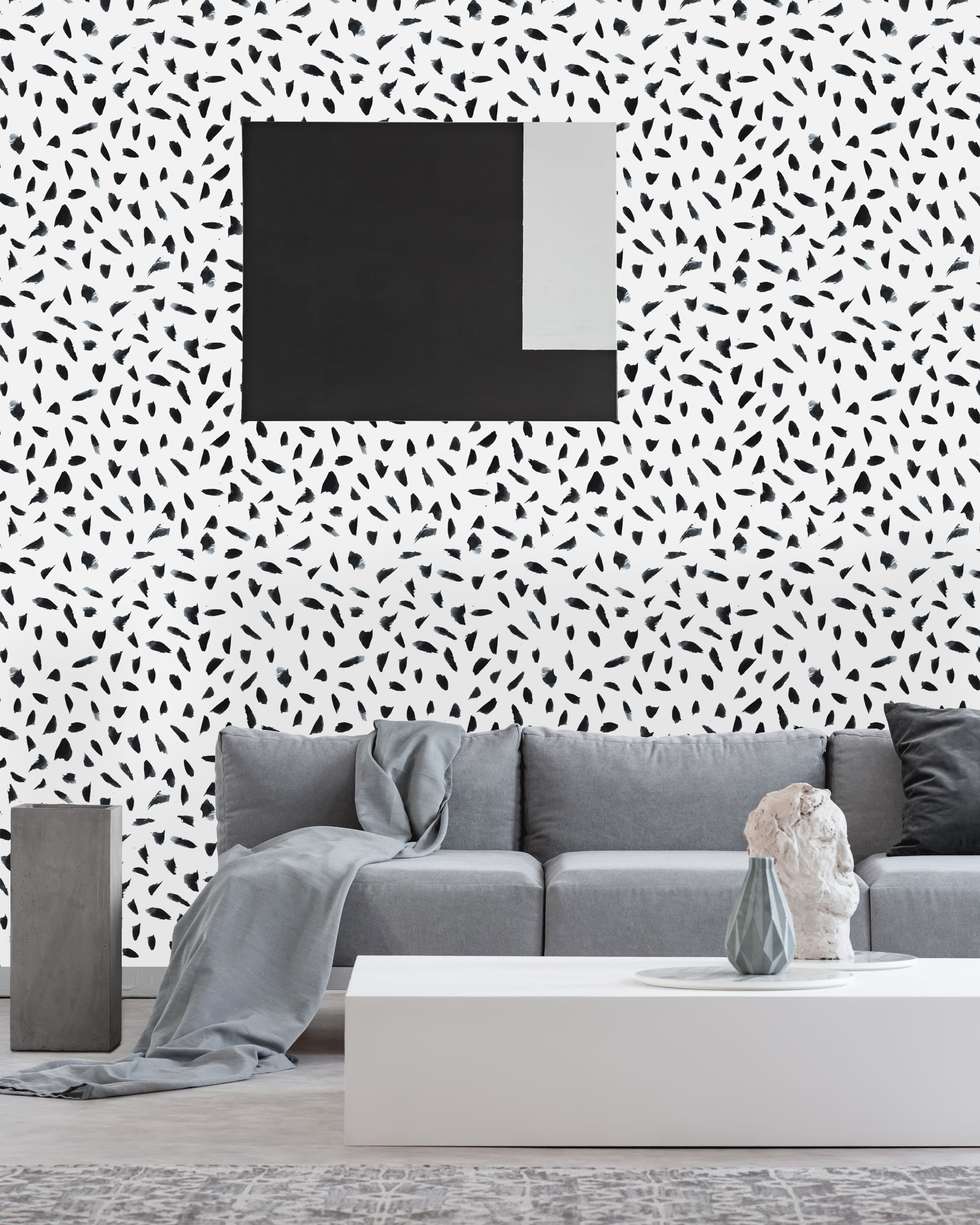 Download Sleek Black Leopard Print Wallpaper
