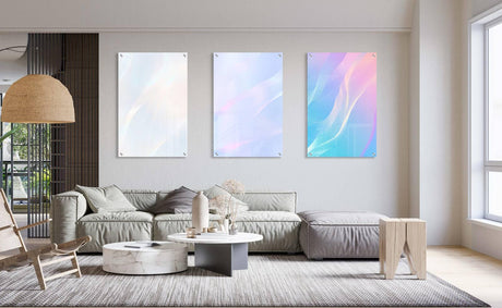 Wavy Pattern Set of 3 Prints Modern Wall Art Modern Artwork Image 2